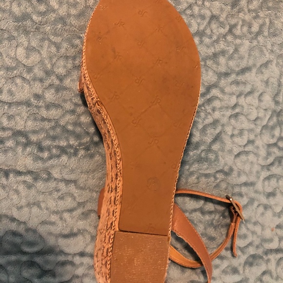 Jack Rogers Flagler Stitch Cork Platform Wedge Sandals 8.5 - Picture 4 of 5